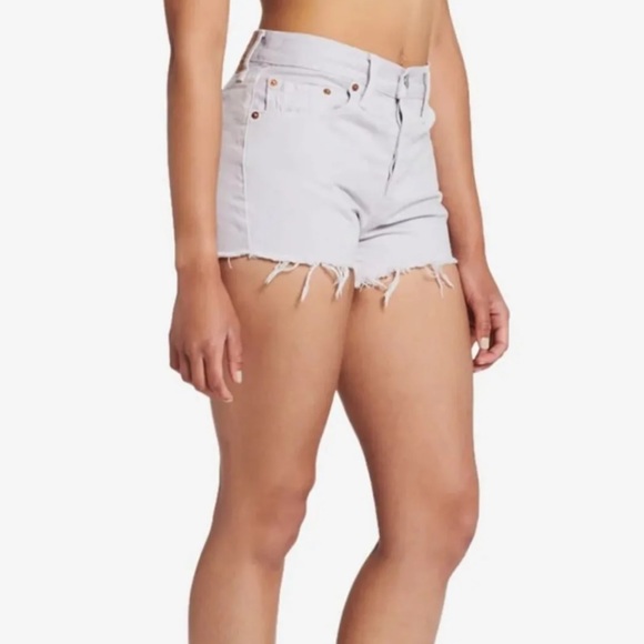 Levi’s 501 Originals Jeans Shorts Washed Lilac - Picture 3 of 12